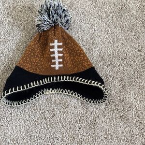 Saints Brown and Black Football Knit Hat